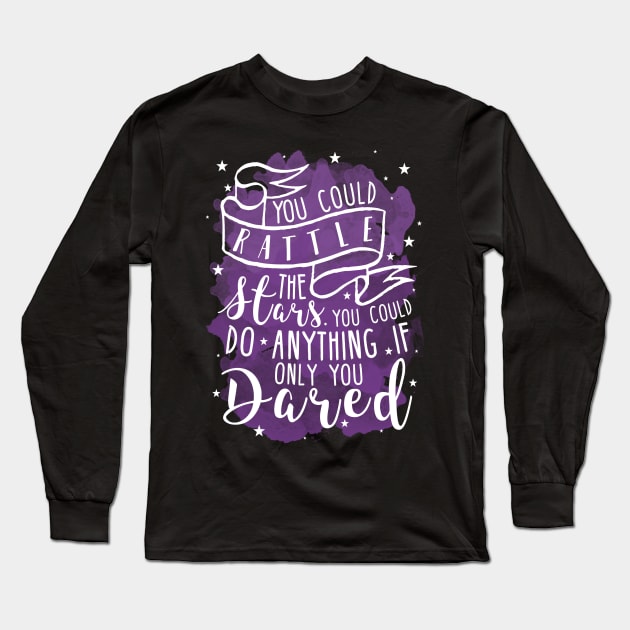 Throne of Glass | Rattle the Stars Long Sleeve T-Shirt by lovelyowlsbooks